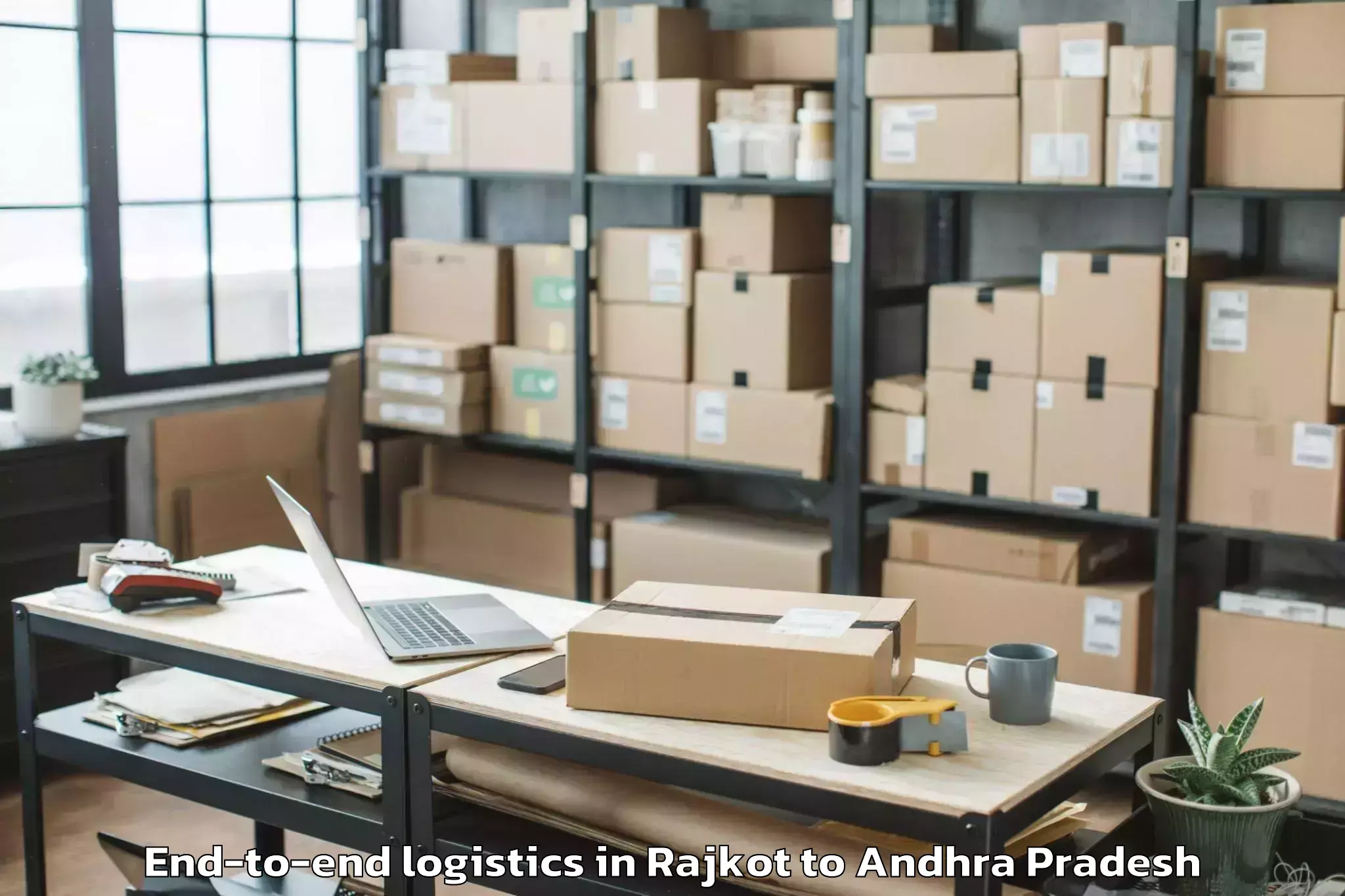 Leading Rajkot to Rompicherla End To End Logistics Provider